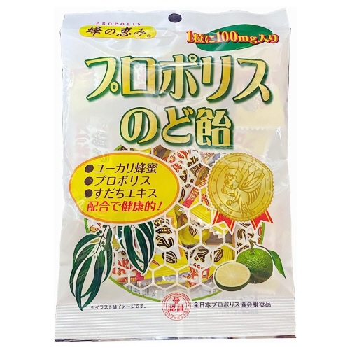 プロポリスのど飴 80g【サンフローラ】の通販 イカワ薬品 本店