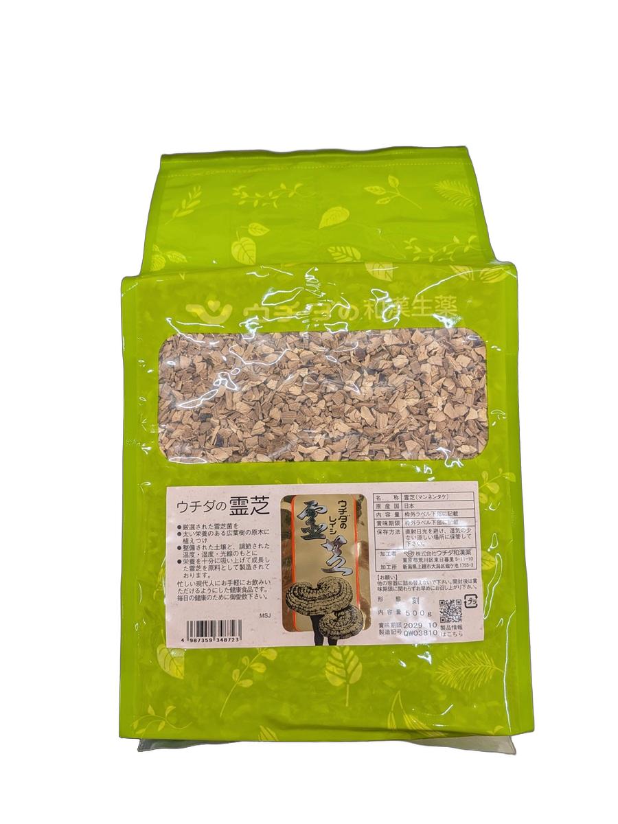 画像1: 【国産】ウチダ 霊芝 刻 500g